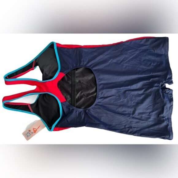 Athletic Racerback color block One Piece Bathing Suit. Size: XL. NWT (1767) - Picture 7 of 14